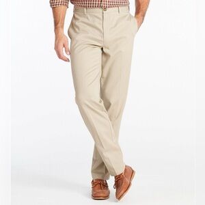 LL Bean Men's Wrinkle-Free Double L® Chinos, Natural Fit, Plain Front